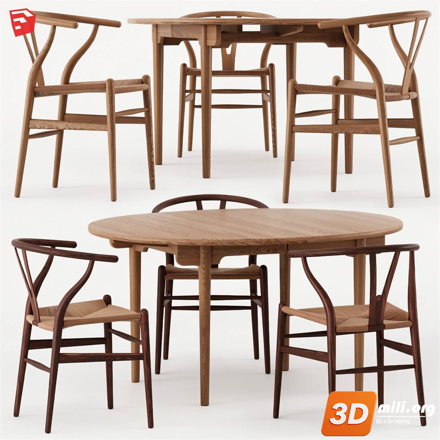 Dining Table Set Skp Files